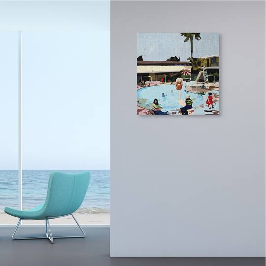 Stupell Industries Pool Party Canvas Wall Art